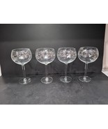 Princess House Heritage Balloon Wine Glasses 7 5/8” X 3 1/2” #439 Lot Of 4 - $23.76