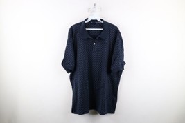 Vintage 90s Nautica Mens 2XL Faded Diamond Short Sleeve Collared Golf Polo Shirt - £30.92 GBP
