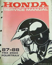 1987 1988 Honda TRX250X FOURTRAX Service Shop Manual OEM 61HC001 - $29.99
