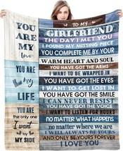 To My Girlfriend Blanket Girlfriend Gifts I Love You Blessing Sweet Sayings - £35.87 GBP