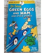 Dr. Seuss Green Eggs And Ham &amp; Other Stories VHS Sing Along Classics Ani... - $7.63