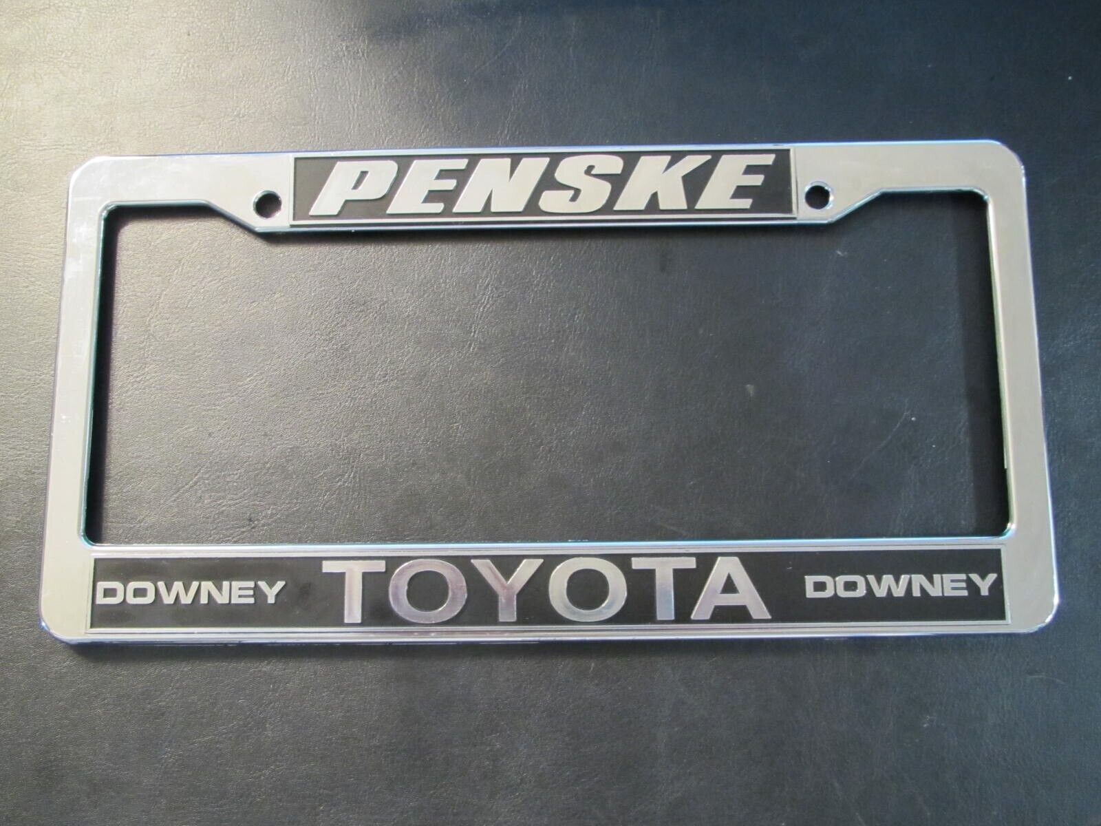 Penske Toyota Downey License Plate Frame Dealership Plastic - $17.60