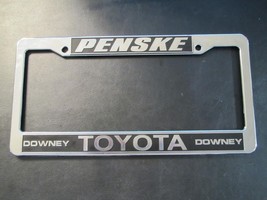 Penske Toyota Downey License Plate Frame Dealership Plastic - $17.60