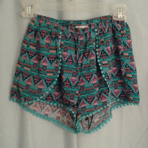Epic Threads large girls Wrap shorts skort Blue Pink Geometric - $9.00