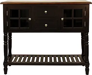 Morgan 2-Door Console Table, Eased Edge Black - $384.99
