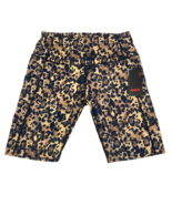 Animal Leopard Print Form Fitting Shorts Sz L Brown Black Casual Comfort... - $17.88