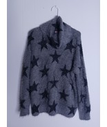 Show Me Your Mumu Fatima Sweater Womens Size XS Gray Turtleneck Stars Ve... - $510.12 MXN