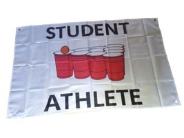 Student Athlete Flag (3x5 ft) Beer Pong College - £6.30 GBP