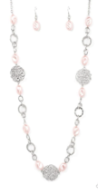 Paparazzi Social Soiree Pink Necklace - New - $4.50