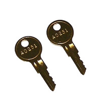 2 - AD251 Replacement Keys fit ADS American Dish Service Dishwashers - $10.99