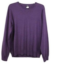 Mens Sweater Apt 9 Purple Wool Blend Long Sleeve V-neck Lightweight $56-sz M - £17.74 GBP