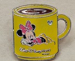 Walt Disney World Resort Minnie Mouse Yellow Coffee Cup Trading Pin Rare - $8.99