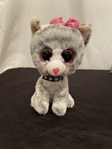 TY Beanie Boos KIKI the Cat W/Glitter Eyes (Regular Size 6 inch) - £1.83 GBP