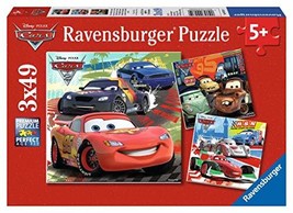 Ravensburger Disney Cars: Worldwide Racing Fun 3 x 49-Piece Jigsaw Puzzl... - $15.87