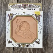 Amaco Cotton Press Mini Mold Cookie Press Terra-Cotta Angel Baby - £9.66 GBP