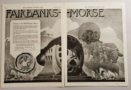 1920 Print Ad Fairbanks Morse Ball Bearing Motors Wagon &amp; Industry Chica... - £11.98 GBP