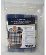 NEW Drive Medical Flannel Adult Bib RTL9103, 27.5&quot; x 16.5&quot;  - $10.89