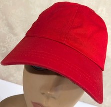 Blank Front Ballcap Red Adjustable Baseball Cap Hat - £9.01 GBP