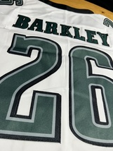 Saquon Barkley #26 Philadelphia Eagles Stitched White NFL Jersey Men&#39;s Large - £51.36 GBP