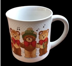 Vintage 80s Applause Mug Party Bears Musical Instruments Band Bows - £10.27 GBP