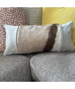 Gemsbok Skin Pillow Case Size:21x10&quot; Oryx Hide Cushion Cover Suede Side ... - €85,38 EUR