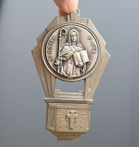 ⭐ antique/vintage French holy water font,religious wall deco - £35.61 GBP