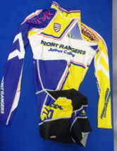 DESIGNER VOLER FRONT RANGERS PADDED YELLOW/ BLUE CYCLING SUIT WOMEN'S X-... - $31.83