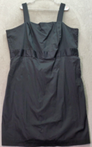 Kenar Sheath Dress Women Size 24W Black Sleeveless Straight Across Neck Back Zip - £21.63 GBP