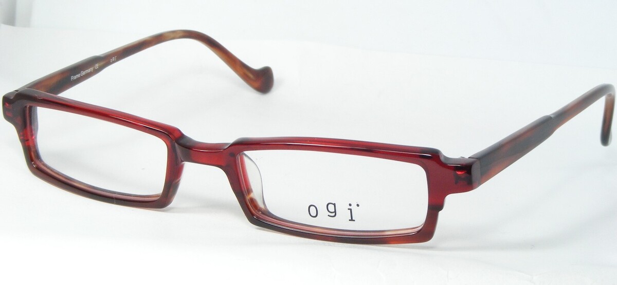 OGI 7126 286 Transparent Bordeaux / Havana Marron Lunettes - $80.35
