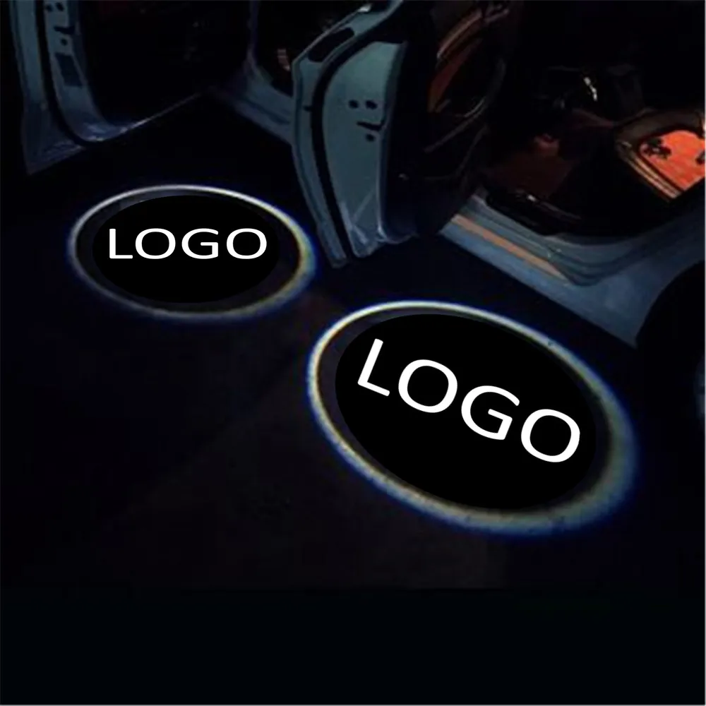 JingXiangFeng 2 pcs For  Case For  Car Logo LED Interior Lights Welcome Door Gho - £116.55 GBP