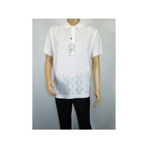 Mens Polo Shirt Slinky Sheer Short Sleeves Soft Touch by Stacy Adams 57007 White image 2
