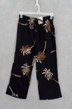 Peppermint Bay Capri Pants Womens Sz S Tie Waist W Elastic Waist Palm Trees Nwt - £9.25 GBP