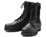 NEW MILITARY JUNGLE COMBAT BOOTS BLACK SUMMER HOT WEATHER VENTED ALL SIZES - $44.99