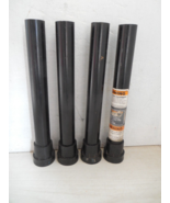 Set of 4 Screw On 9&quot; Lg x 5/8&quot; Thread Furniture Legs w/ Plastic Floor Pr... - $13.66 CAD