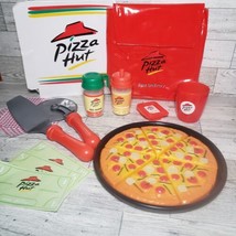 TOY PIZZA HUT FOOD KITCHEN Playset Pizza &amp; Accessories w/Bag Parmesan Pe... - $32.73