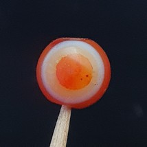 Ancienne amulette ancienne perle d&#39;agate cornaline oeil YEMENI du Moyen-... - $41.82
