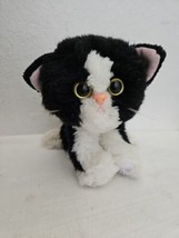 Tyco Kitty Kitty Kittens Plush Stuffed Animal Black White Tuxedo Purring Sound - £50.32 GBP