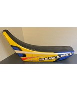 Vtg 80&#39;s 90&#39;s Suzuki RMX250 RMX 250 Seat Ahrma MX Calvmx Yellow Blue - £42.56 GBP