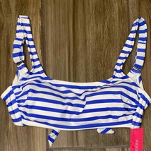 Xhilaration Bikini top tie back striped size D/DD NWTs - £12.07 GBP