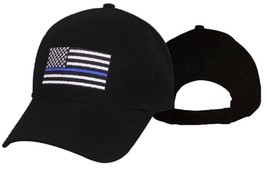 Thin Blue Line Flag Low Profile Police Baseball Cap Law Enforcement Hat 99885 - £13.31 GBP