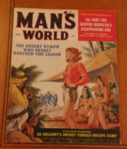 Man&#39;s World Pulp Magazine June 1961 Foreign Legion Desert Girl; Escape C... - $29.99
