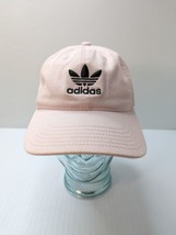 Adidas Hat Adult Adjustable Strapback Pink Baseball Dad Cap Black Trefoi... - $18.81