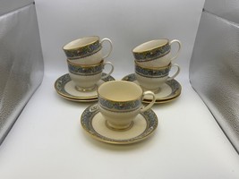 Set of 5 Lenox Fine China AUTUMN Cups &amp; Saucers - $3,754.01 MXN