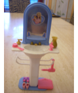 Barbie bathroom mirror vanity and 10 accessories nwot - £27.53 GBP