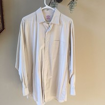 Brooks Brothers Tan Striped Dress Shirt 16 1/2 - 4 - $13.72