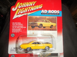 2002 Johnny Lightning Ad Rods "1968 Dodge Charger" Mint Car On Sealed Card - $4.00