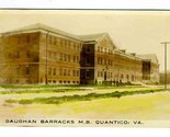 Gaughan Barracks Marine Hand Colored Real Photo Postcard Quantico Virgin... - $49.45