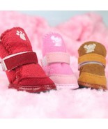 Cozy Paws: Stylish Dog Snow Boots With Lambskin Lining - £9.41 GBP