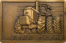 John Deere Tractor Belt Buckle Moline IL 1982 Deere &amp; Co Classy Unique Rare - £26.00 GBP
