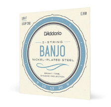 DAddario EJ60 09-20 Light 5-String Nickel Banjo Strings - £12.71 GBP